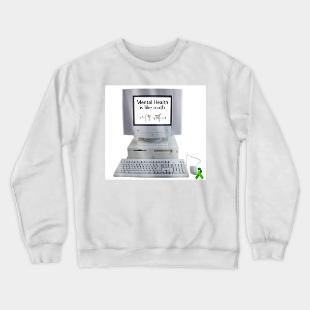 Mental Health - Math Crewneck Sweatshirt by whiteflags330